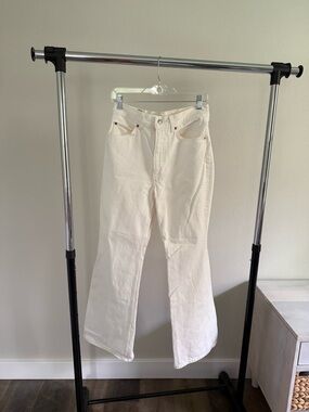 Aritzia High-Rise Wide-Leg Jeans — Ivory White